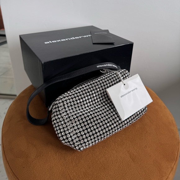 Alexander Wang Sparkling Silver Clutch - Picture 1 of 5